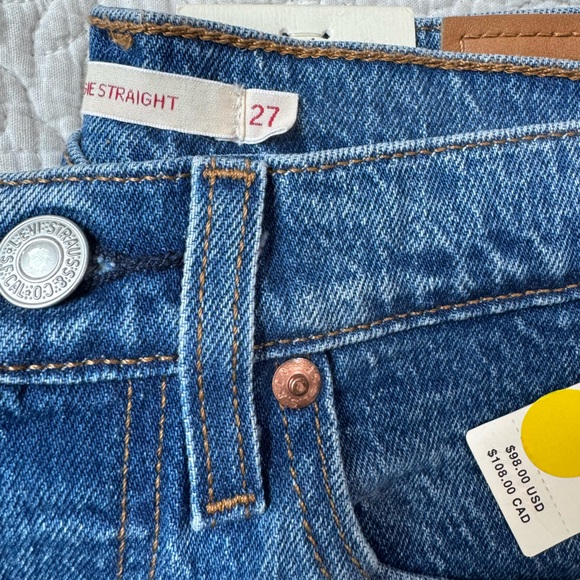 NWT Levi's wedgie straight 27 x 28 - Picture 5 of 5